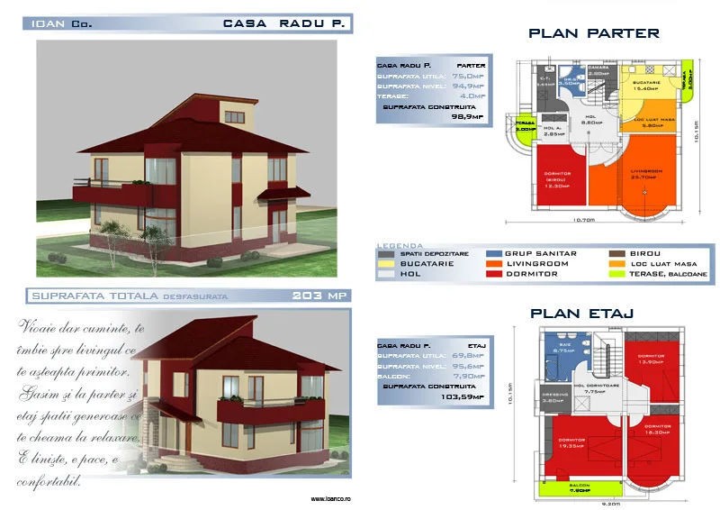Proiect Radu P — catalog SC SOFIA INVEST CONSTRUCT SRL